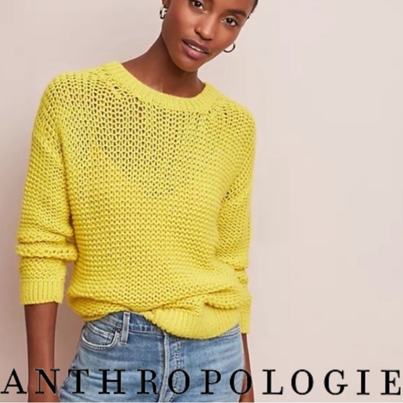 Alpaca Blend ANTHROPOLOGIEParacas Pullover Chunky Loose Knit Sweater Jumper
